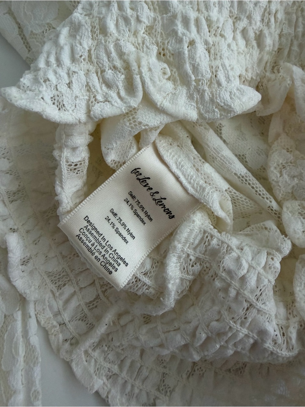 For Love and Lemons x Victoria’s Secret Lace Violetta Lace Top - Picture 12 of 12